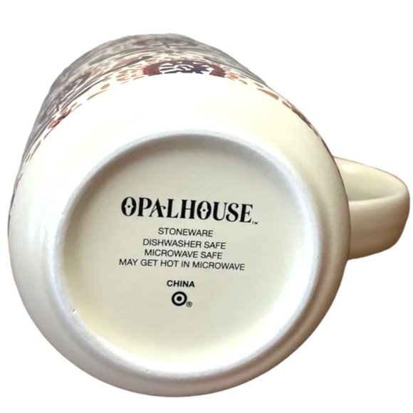 OPALHOUSE Stoneware Mug EUC Target 14 oz Plum Crumble Floral Rare - Picture 9 of 10